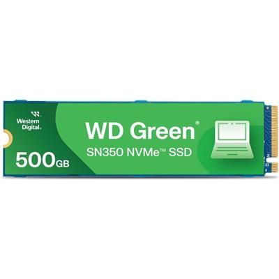 Western Digital WD Green SN350 500GB NVMe Internal SSD Solid State Drive - Gen3 PCIe, M.2 2280, Up to 2,400 MB/s