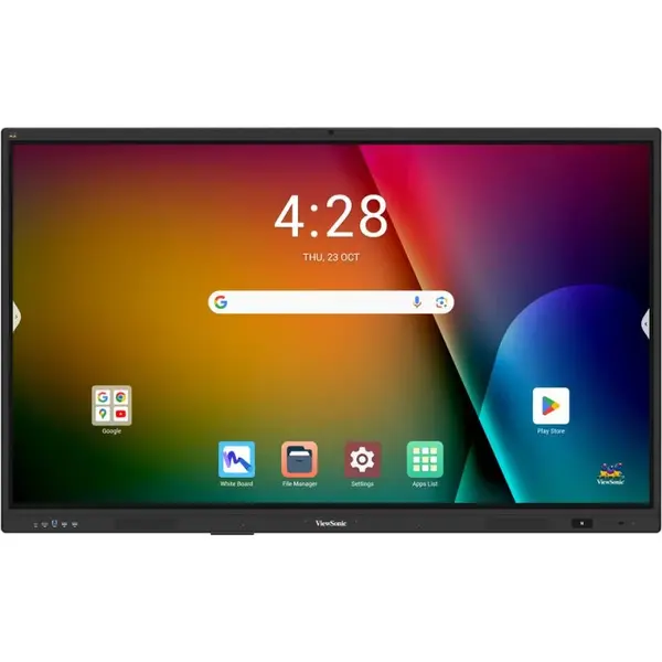 ViewSonic IN7504V-C ViewBoard 75 Inch Google Certified EDLA Interactive Display, 50MP 4K Camera