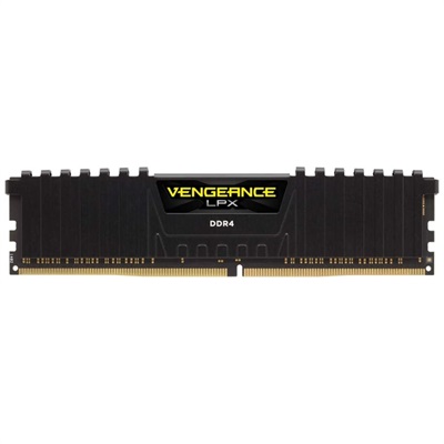 Corsair Vengeance LPX 8GB (1x8GB) 3200MHz C16 DDR4 DRAM Memory Kit - Black
