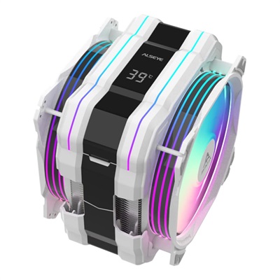 Alseye M120D Plus RGB Air CPU Cooler - White