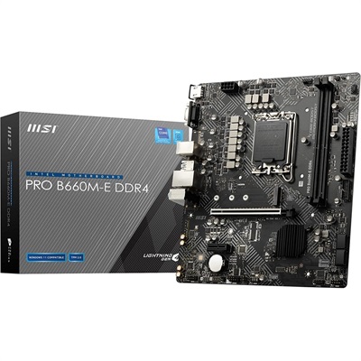 MSI Pro B660M-E DDR4 (Intel 12th Gen) microATX Motherboard