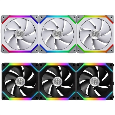 Lian Li Uni Fan SL120 - 3 Pack with Controller - ARGB 120mm Daisy-Chain LED Fan