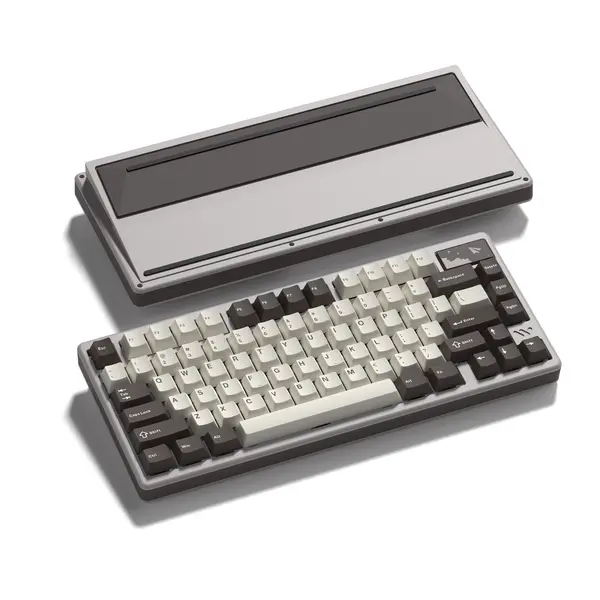 Womier SK71 PRO 75% Wireless Mechanical Keyboard, Creamy Gaming Keyboard, CNC Aluminum with 8000mAh Battery, QMK/VIA Tri-Mode Key Board Custom Hot Swappable RGB Backlit for Windows/Mac/PC (Desert)