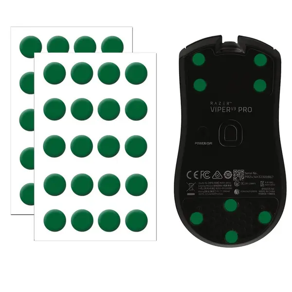 X-Raypad Jade Air DIY Mouse Skates D6.0mm Universal Dots – Quiet & Speed