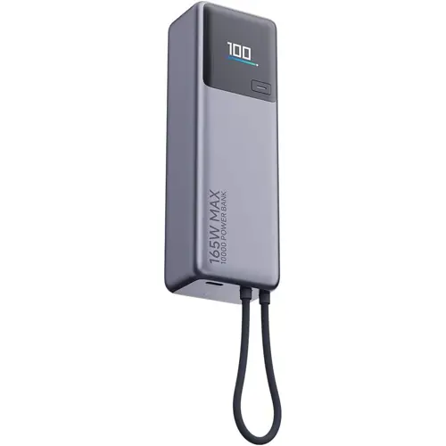Xiaomi 165W 10000mAh Power Bank with Integrated Cable, 165W Combined Output (Max 120W Single Output), Smart Colored Battery Status Display, Fast Charging Smartphones, Tablets, Laptops, Support Xiaomi 90W HyperCharging