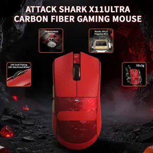 Attack Shark X11 Ultra (Red) | Wireless Gaming Mouse | Price in