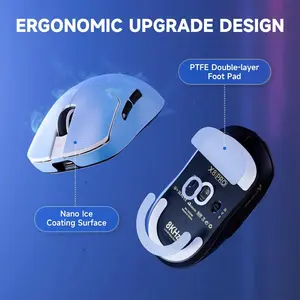 Attack Shark X8 PRO Wireless Gaming Mouse, 55g Ultra-Lightweight Wired/BT/2.4GHz Wireless Programmable Mouse, 8K Polling Rate, PixArt PAW3395PRO Sensor, 40000 DPI, Gamer Mice for Big Hand/PC/Win/Mac (Black)
