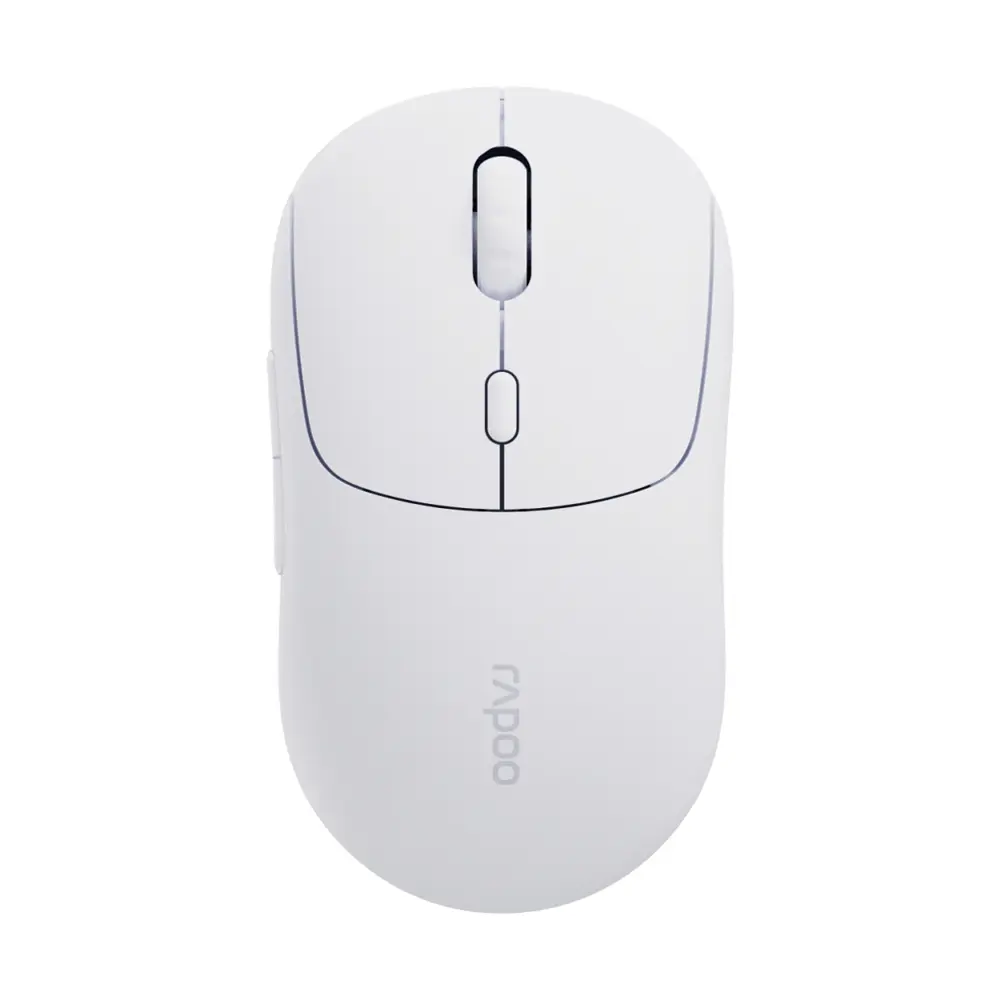 Rapoo M360 Smart Dual-Mode Wireless Mouse with Copilot Button, Cloudy White