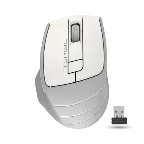 A4Tech Fstyler FG30S Wireless Silent Click Mouse - White