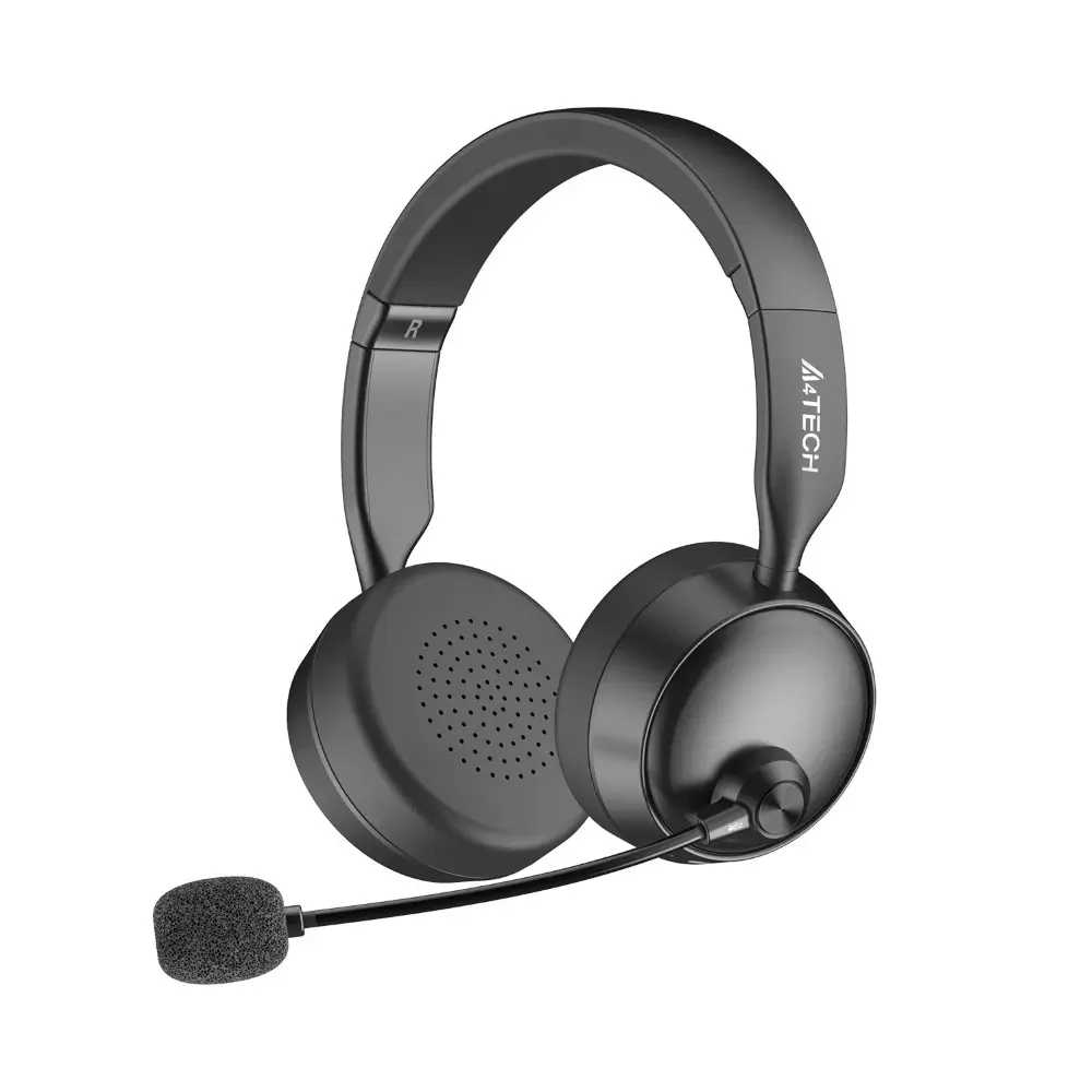 A4Tech Fstyler BH235 Bluetooth v5.3 Wireless Headset Bundle with BN-10 Dongle - Black