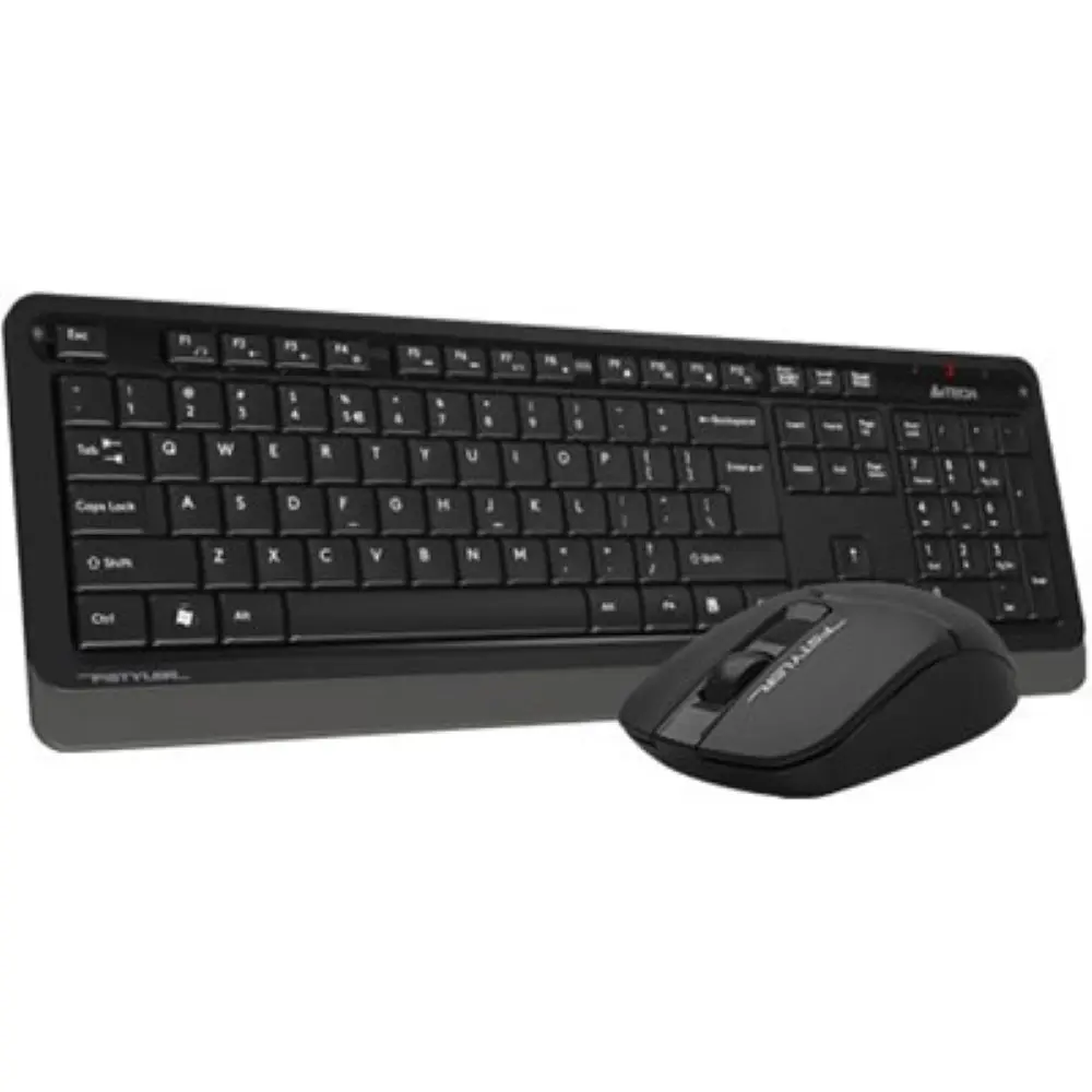 A4Tech Fstyler FG1012S 2.4G Wireless Multimedia Keyboard & Silent Mouse Combo - Black, US Layout