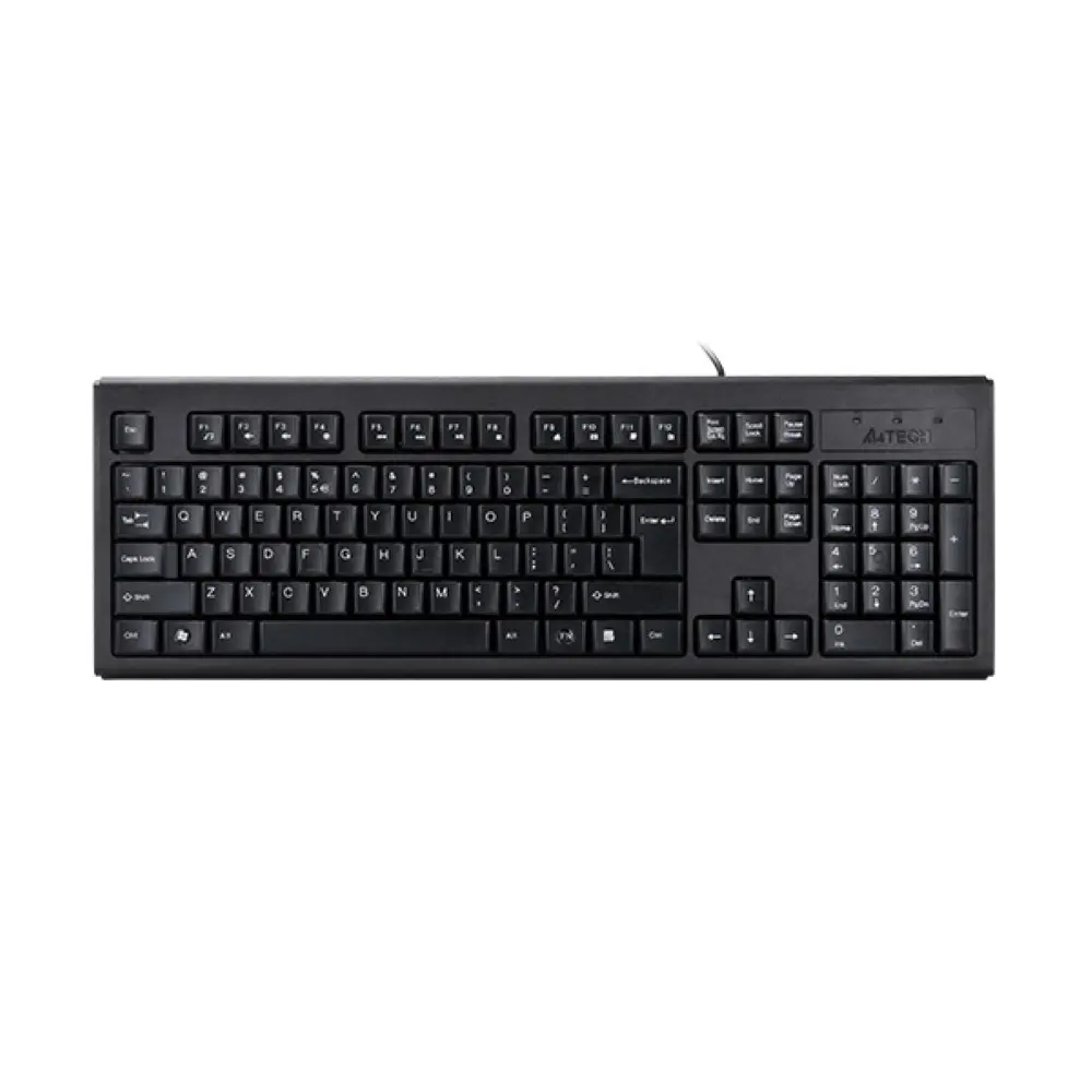 A4Tech KR-83 Comfortkey Wired USB Keyboard - Black, US Layout