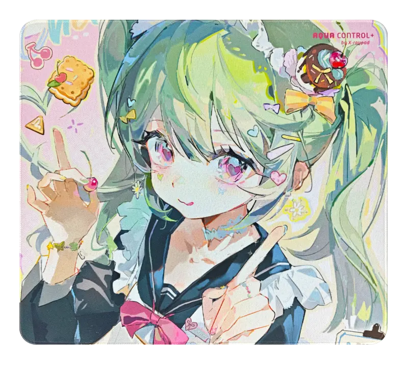 X-Raypad Aqua Control Plus Gaming Mouse Pad – Mint Pink (XL)