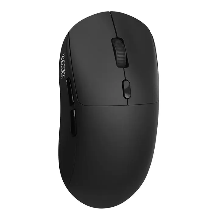 Ajazz NJ07 MC Wireless Mouse, 67g Ultra-Lightweight, 3-Mode 2.4G/Bluetooth/USB-C, 6 Adjustable DPI up to 12800, 1000Hz Optical Sensor, Ergonomic Design Long Battery Life, Compatible with PC & Mac (Black)