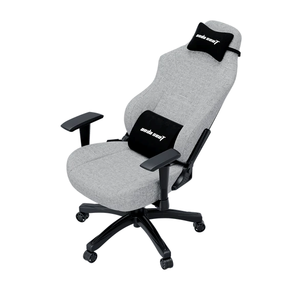 Fauteuil Gaming ANDA SEAT Luna L - Tissu Gris Ergonomique Professionnel