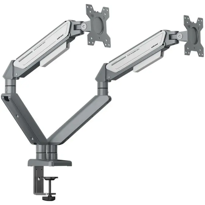 AndaSeat Stealth II Duo Ergonomic Dual Monitor Arm - White