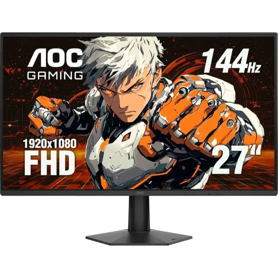 AOC 27G50F Gaming Monitor - 27" IPS, FHD, 144hz, G-Sync Compatible - Black