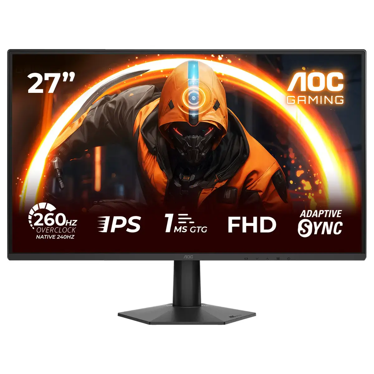 AOC 27G50Z 27 Inch FHD Gaming Monitor, 260Hz OC, Fast IPS 0.3ms, HDR10, Adaptive Sync