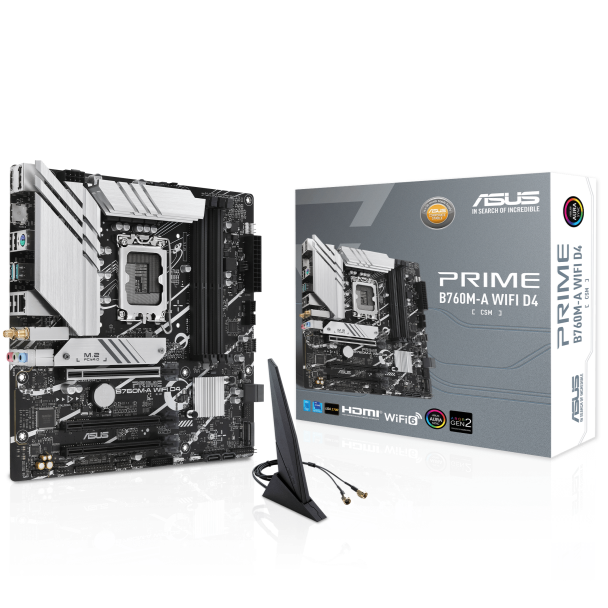 Asus Prime B760M-A Wifi D4-CSM Intel 12/13th Gen microATX Motherboard