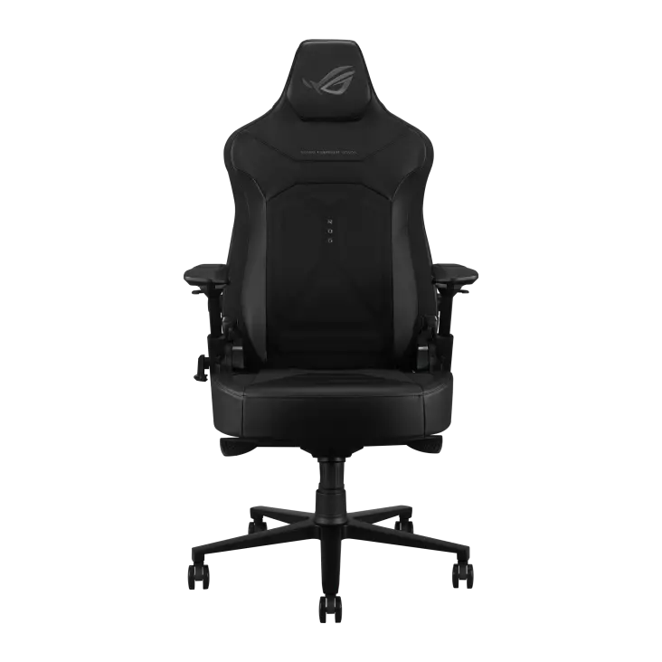Asus Rog Courser Core Gaming Chair - Aura RGB, Ergonomic Design, PU Leather, Adjustable Support - Black