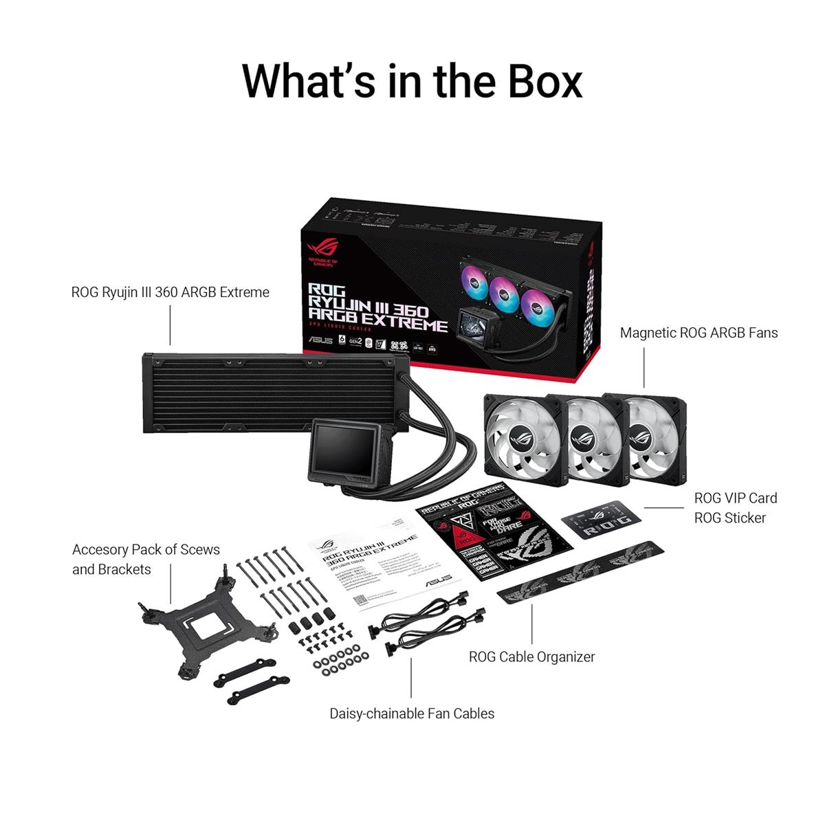 Asus Rog Ryujin III 360 ARGB Extreme | 360mm Liquid Cooler | Price in ...