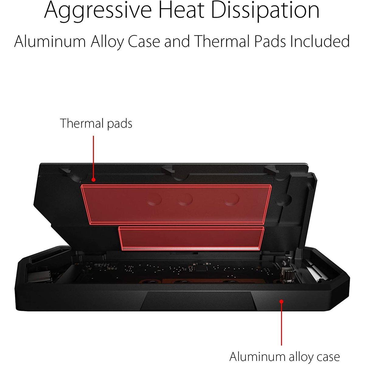Étui De Transport Rigide Pour SSD Asus ROG Strix Arion – Protection Chocs, Poussière – Noir, Matériau EVA