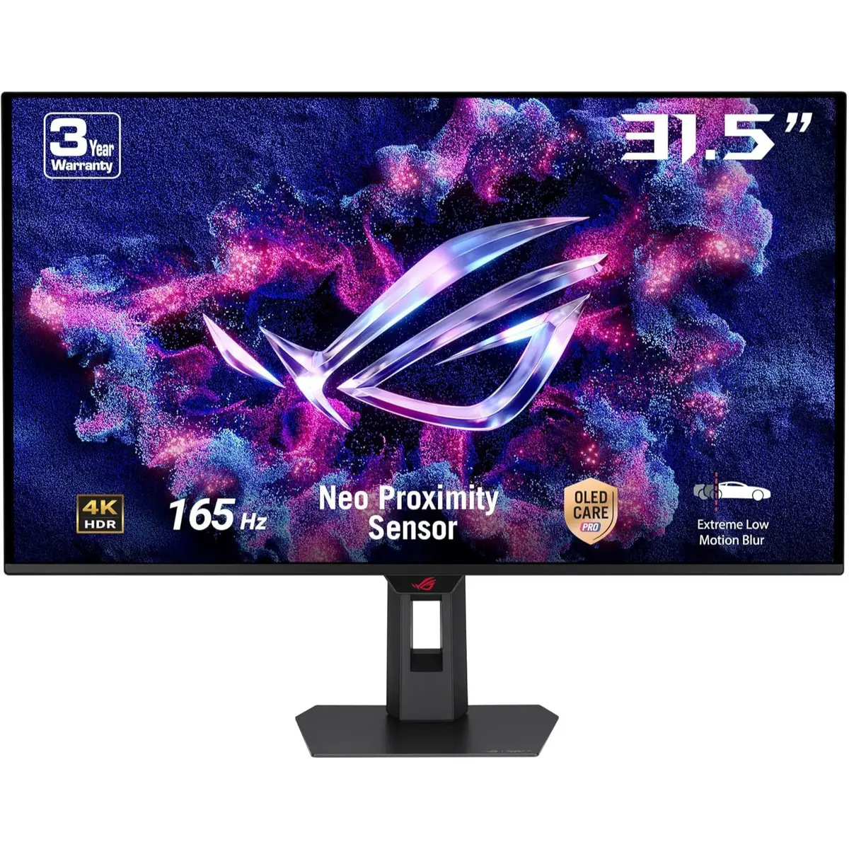 Asus Rog Strix XG32UCDS Gaming Monitor 31.5 Inch 4K UHD QD-OLED (3840 x 2160), 165 Hz, 0.03 ms (GTG) Response Time, Neo Proximity Sensor, G-SYNC, DisplayWidget Center, Black