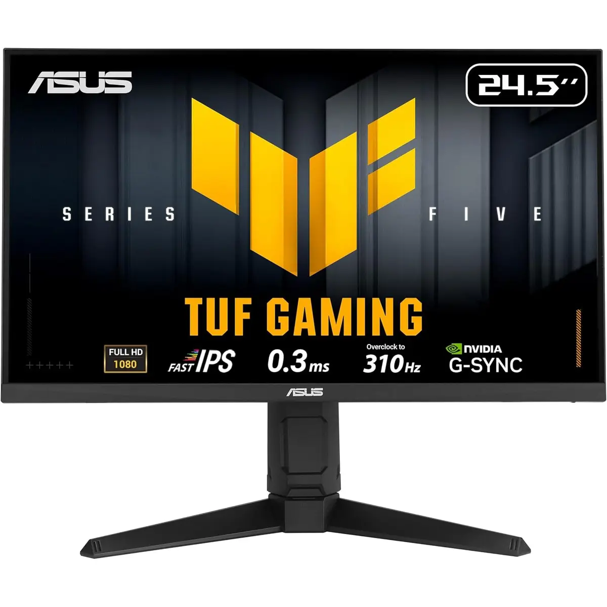Asus Tuf Gaming Series 5 VG259QMRL5A 24.5” 1080P Gaming Monitor - Full HD, Fast-IPS Panel, 310Hz, 0.3ms, DisplayHDR400, 99% sRGB, Height Adjustable, DisplayWidget, Gaming AI