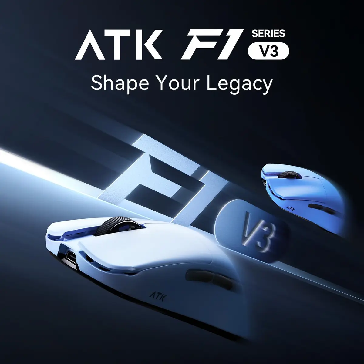 ATK Blazing F1 V3 Ultimate+ (Pearl Blue) Wireless Gaming Mouse