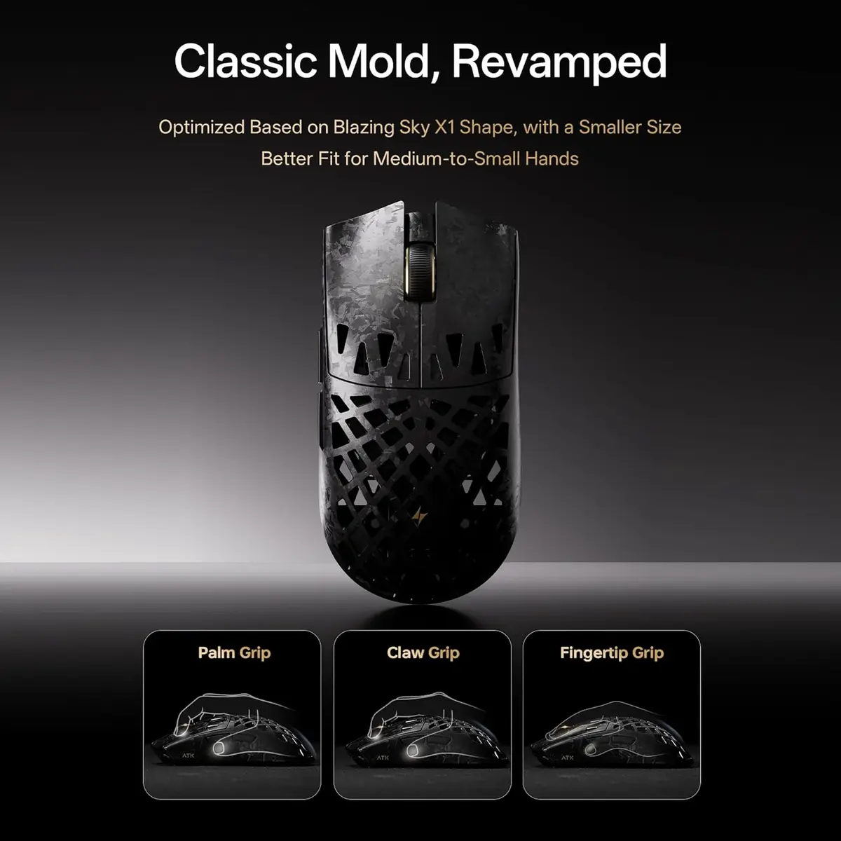 ATK Blazing Sky Ghost Extreme (Black) Wireless Gaming Mouse