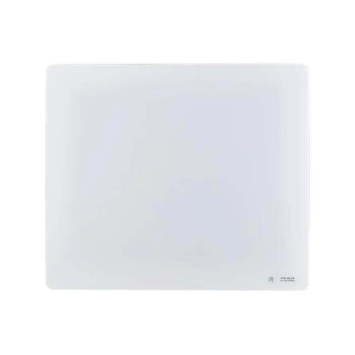 ATK Lian Yi Riffle Esports Glass Gaming Mouse Pad (White)