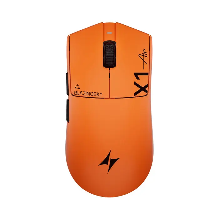 ATK Blazing Sky X1 V2 Air+ Wireless Gaming Mouse, PAW3955 Master Sensor, DPI up to 50,000, 48g Lightweight, 8K Polling, 300 Hr Battery Life, All-New Nano Coating, Dual-Mode 2.4G/Wired - Sunset Orange