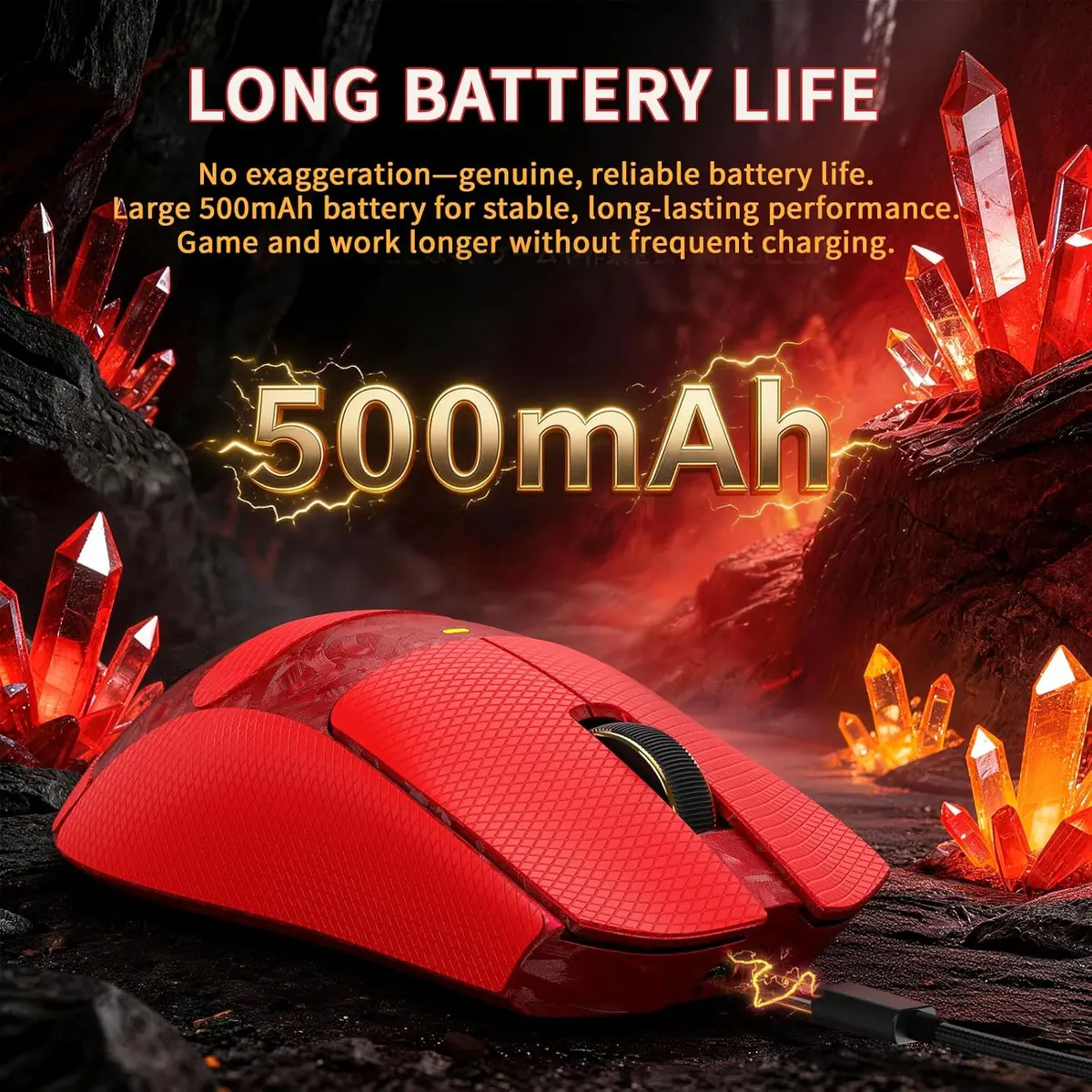 Attack Shark X11 Ultra (Red) | Wireless Gaming Mouse | Price in