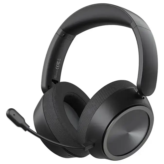 Aula A600 Wireless Gaming Headset, True Quad-Mode Bluetooth USB Wired 2.4GHz Wireless and 3.5mm Wired, 53mm Dynamic Drivers, Ultra-Low Latency Wireless, Detachable 360 Degree Mic, 110 Hours Battery (Black)