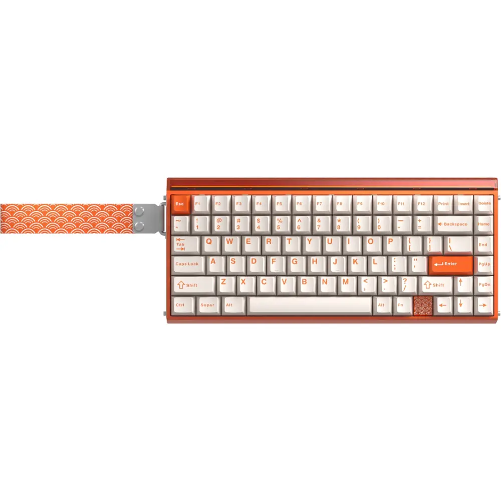 Aula Hero 75 HE Wireless Mechanical Keyboard, Creamy Keyboard w/8000mAh 8KHz Wireless High-Speed Receiver, Tri-Mode Aluminum Gaming Keyboards, 0.125ms Latency, 0.005mm RT, 128kHz Scan Rate & 8KHz Polling (Energy Orange)