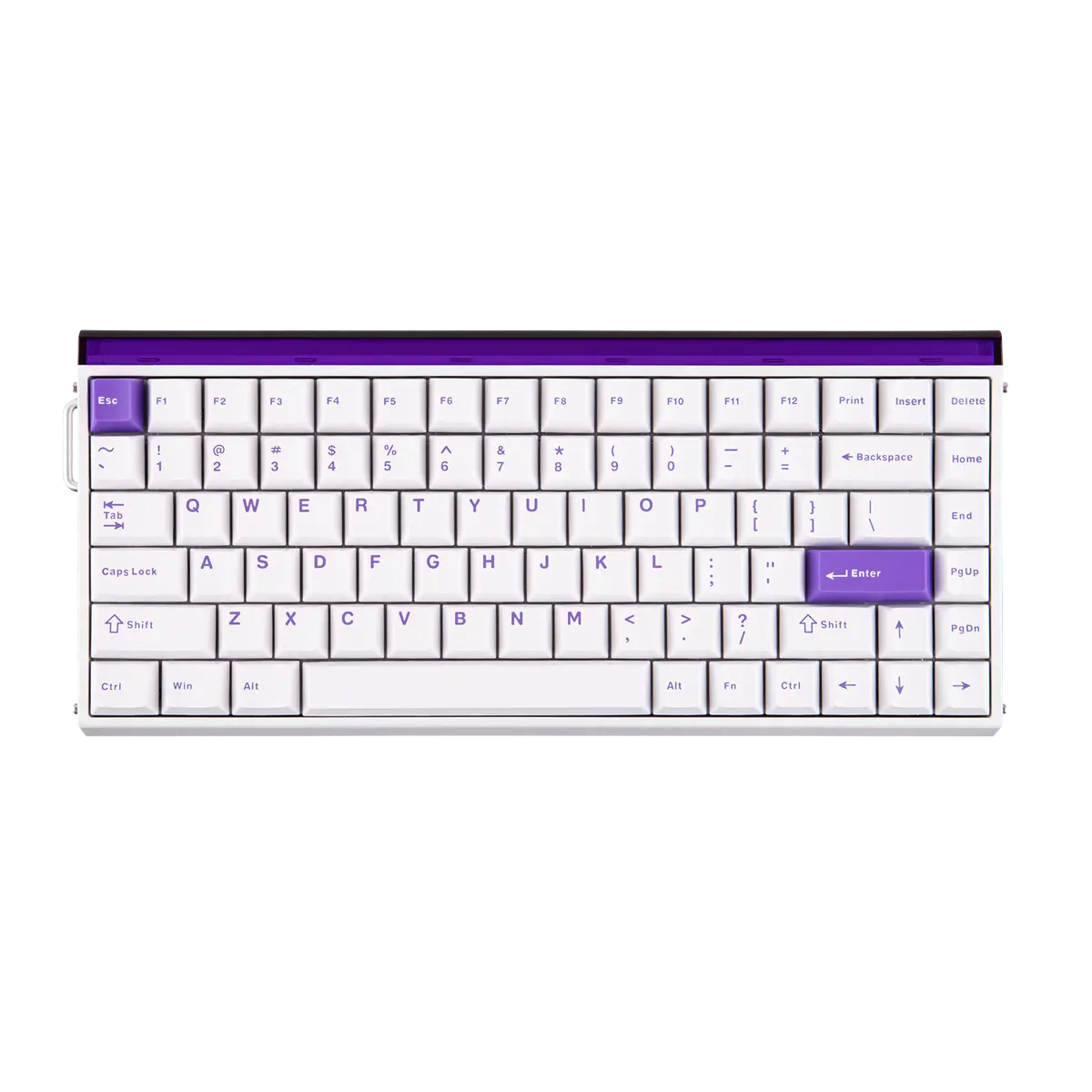 Aula Hero 84 HE 75% Mechanical Gaming Keyboard, Hall Effect Magnetic Switches Keyboard, 8000Hz Polling Rate, RGB Neon Light Box, Hot-Swappable Side-Printed PBT Keycaps, Gamer Keyboards for PC/Mac (White Purple)