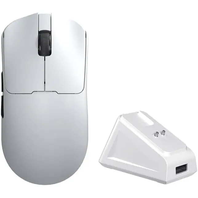 Aula SC380Pro Gaming Mouse, Lightweight 55g Esports Mouse with 3311 Chip, (2.4G, BT, Wired), Ergonomic Design, Ultra-Fast Response for Competitive Gaming - White