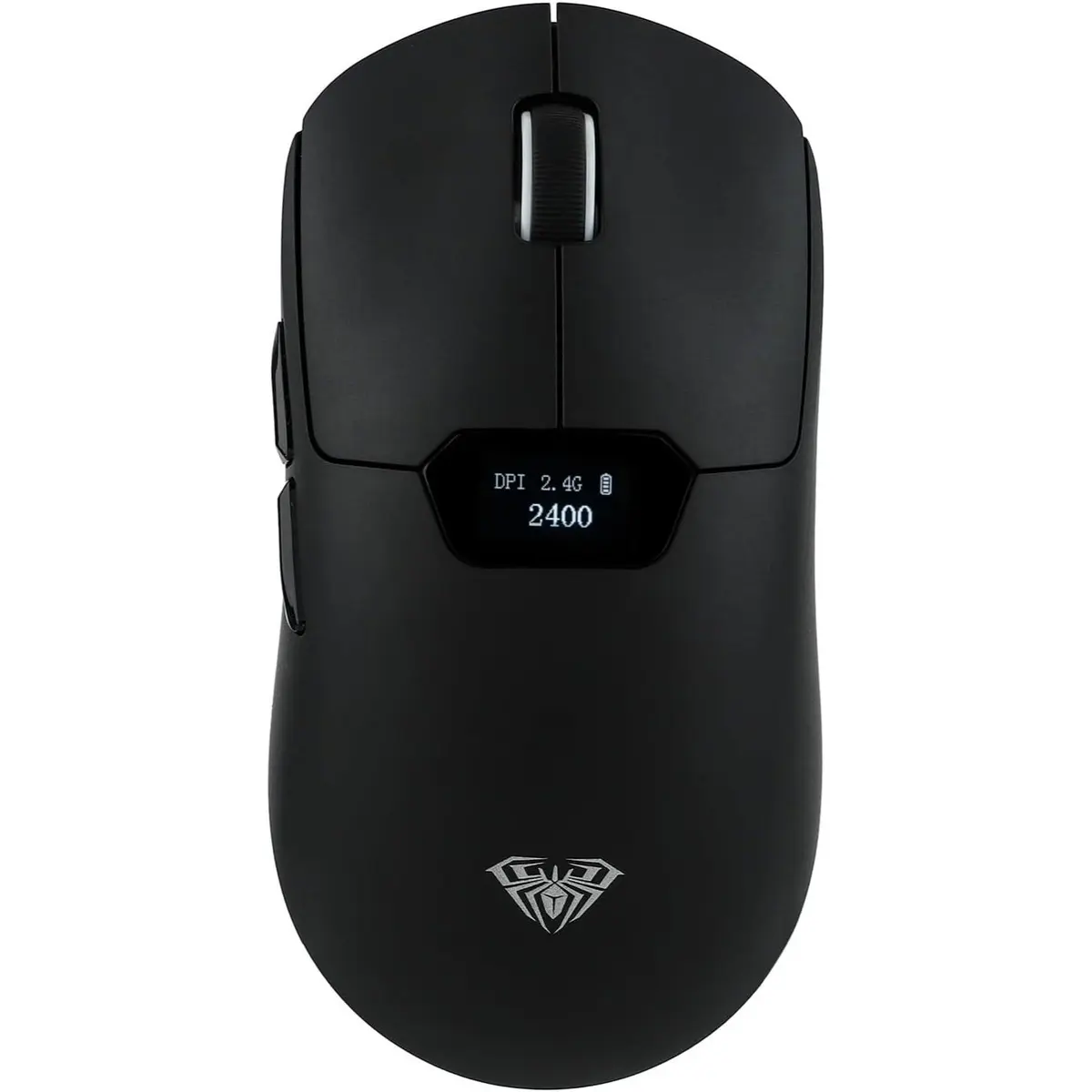 Aula SC390 Lightweight Gaming Mouse with Display Screen 2.4G/USB-C/BT Wireless Mouse w/ 400mAh Battery, Adjustable 20,000 DPI, 1000 Polling Rate, PAW3311 Sensor, for Win/Mac (Black)