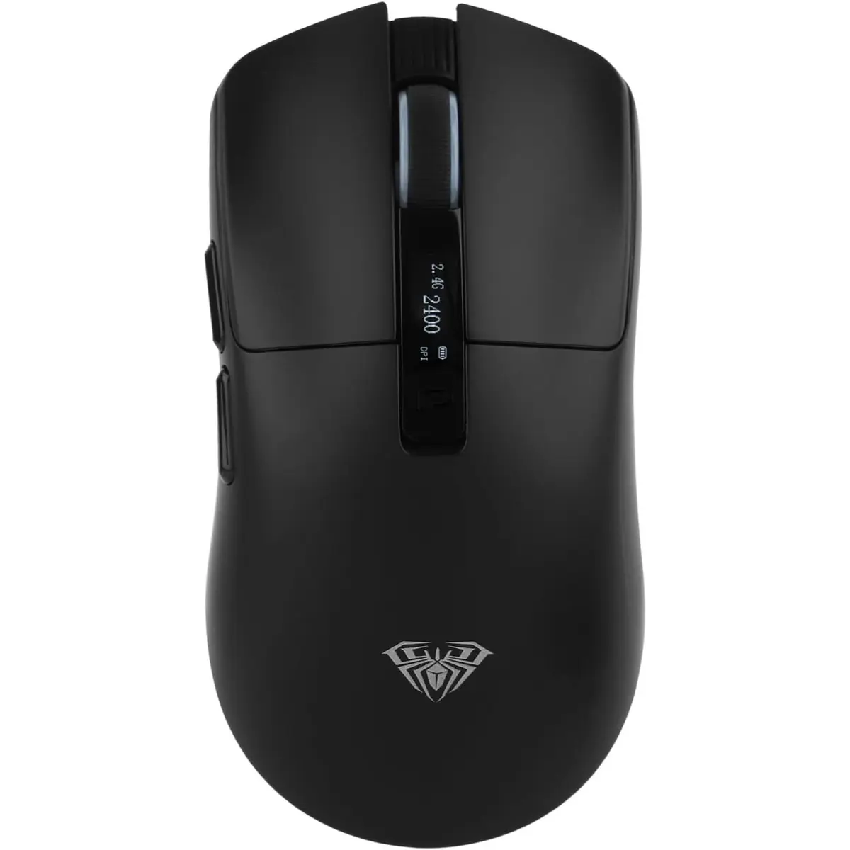 Aula SC590 PRO Gaming Mouse with Display Screen, 2.4G/USB-C/BT Wireless Mouse with 500mAh Battery, Adjustable 20,000 DPI & 1000 Polling Rate, PAW3311 Sensor, for Win/Mac/Gaming (Black)