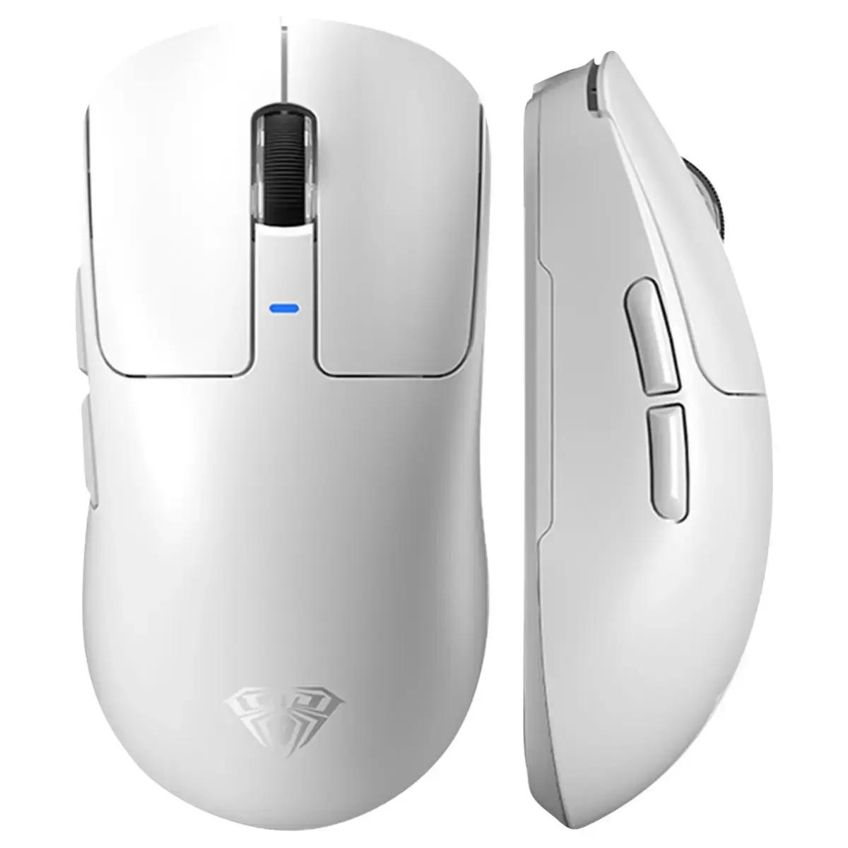 Aula SC680 Wireless Gaming Mouse, Tri-Mode 2.4Ghz/USB-C/BT5.2, Ultra-Lightweight Mouse, PAW3395 Sensor, 8K Polling Rate, 26000 DPI, 75Hrs Battery Life, Rechargeable Gaming Mice for PC/Laptop/Mac/PS5 (White)