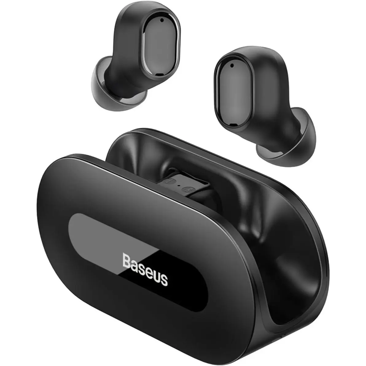 Baseus Bowie EZ10 True Wireless Earbuds, Mini In-Ear Wireless Headphones With Bluetooth 5.3, Smart Touch Control Wireless Earphone and Earpods, 25H Playtime With Type C Rapid Charging Case – Black