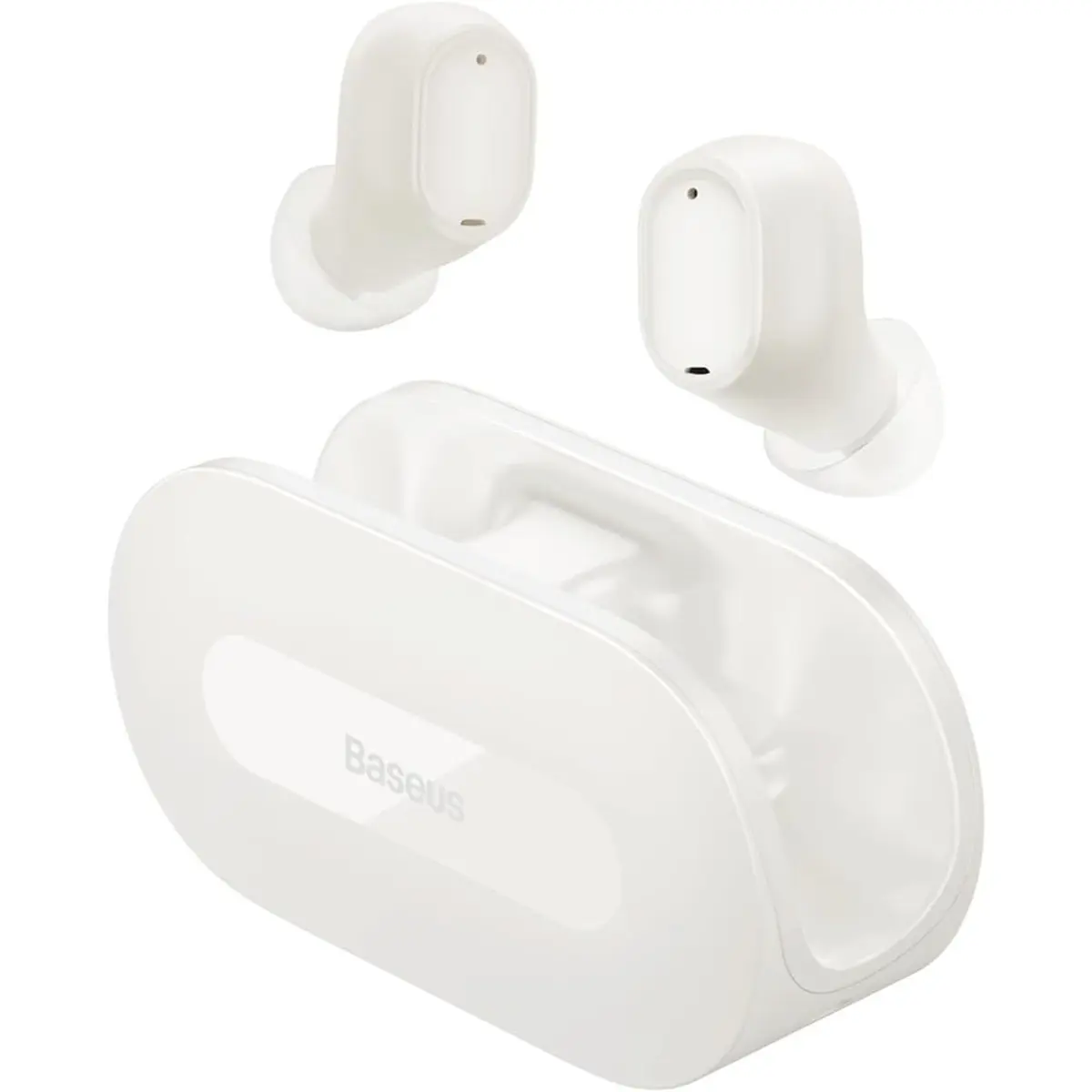 Baseus Bowie EZ10 True Wireless Earbuds, Mini In-Ear Wireless Headphones With Bluetooth 5.3, Smart Touch Control Wireless Earphone and Earpods, 25H Playtime With Type C Rapid Charging Case – White