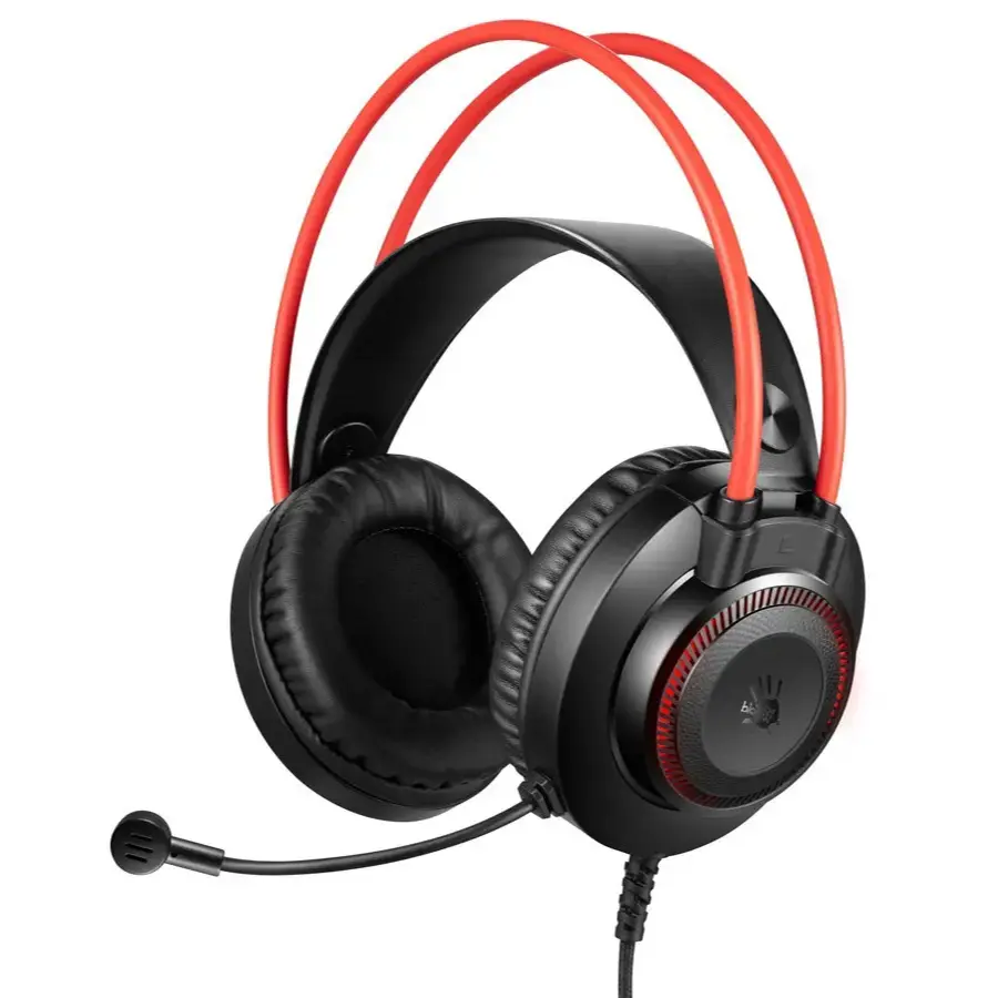 Bloody G200S RGB Wired Gaming Headset - Black/Red