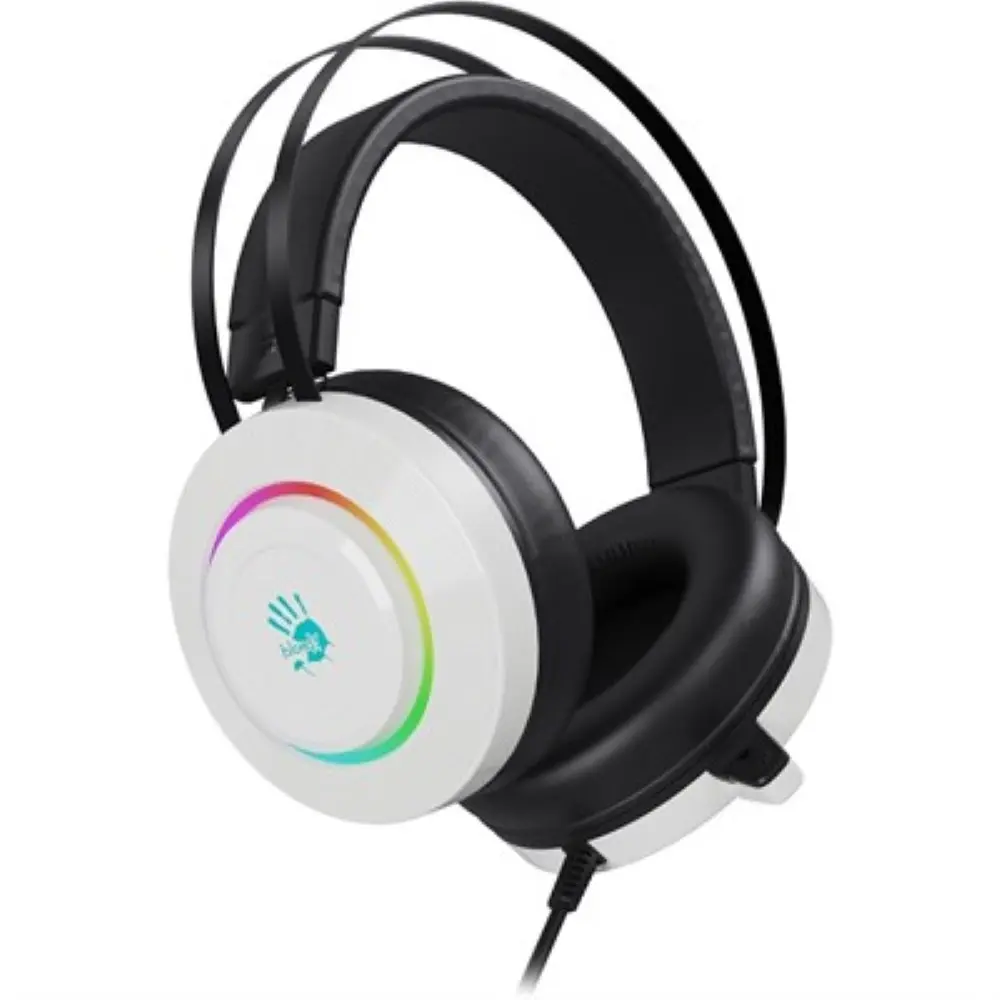Bloody G521 7.1 Virtual Surround Sound Gaming Headset USB - White