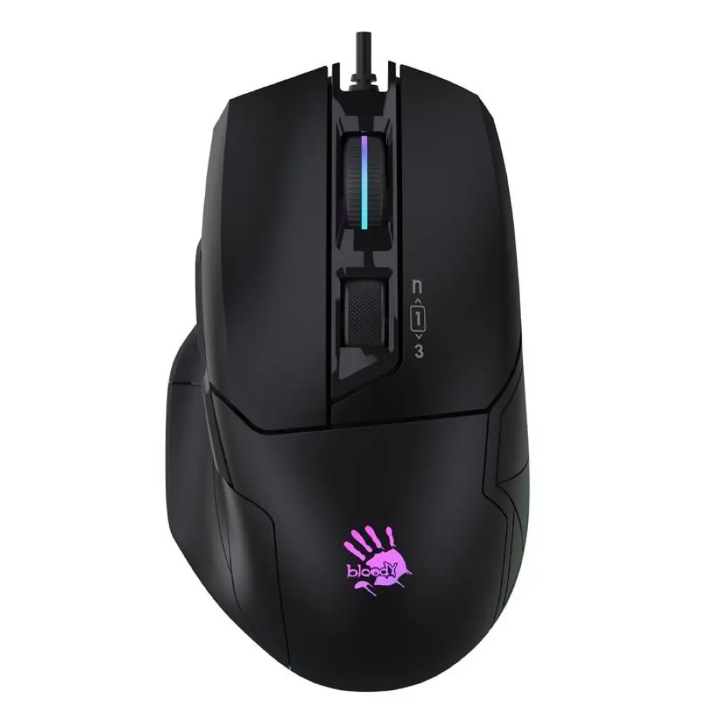 Bloody W70 Max RGB Wired Gaming Mouse 10000 CPI - Black
