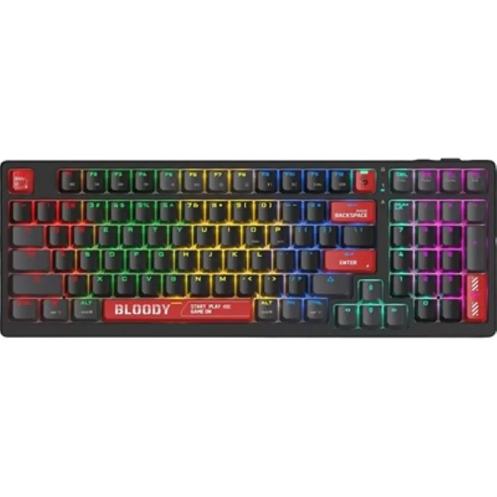 Bloody S98 BLMS Mechanical Gaming Keyboard 80% Compact 98-Key - Bloody Red, US Layout