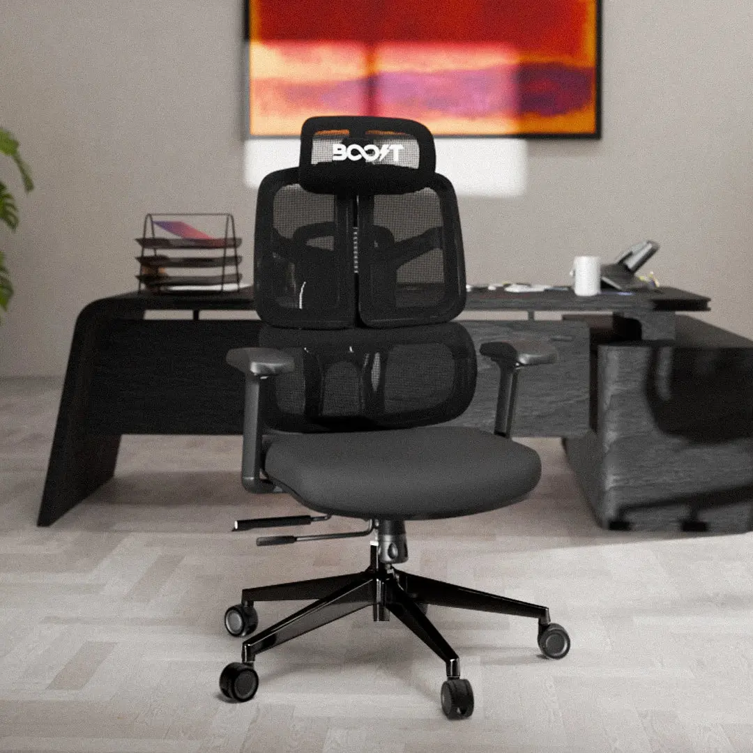 Boost Aero Ergonomic Mesh Chair - Black