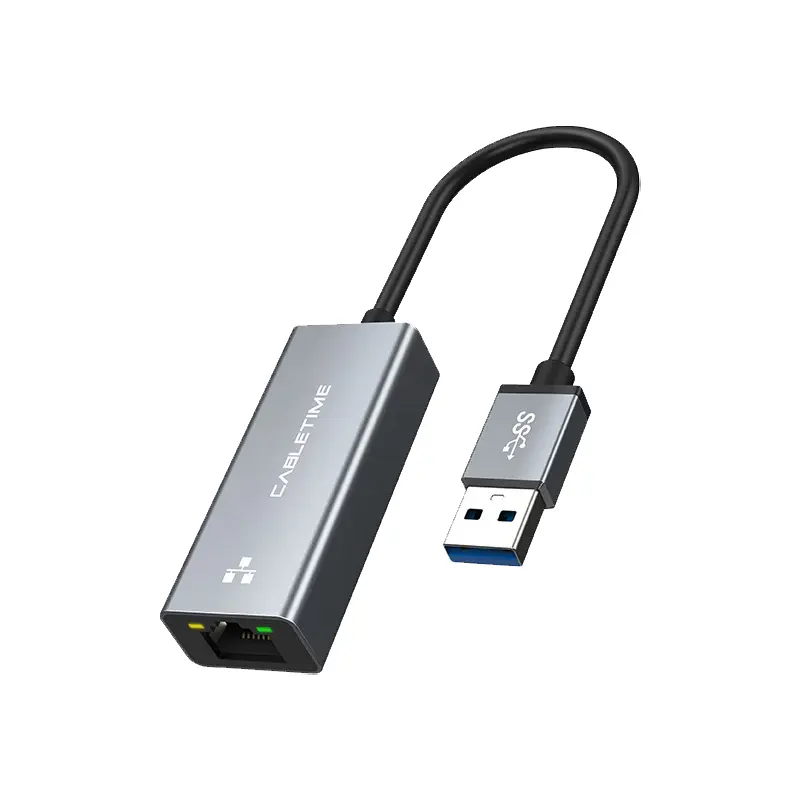 Cabletime CB50G USB-A 3.0 to RJ45 Gigabit Ethernet Adapter