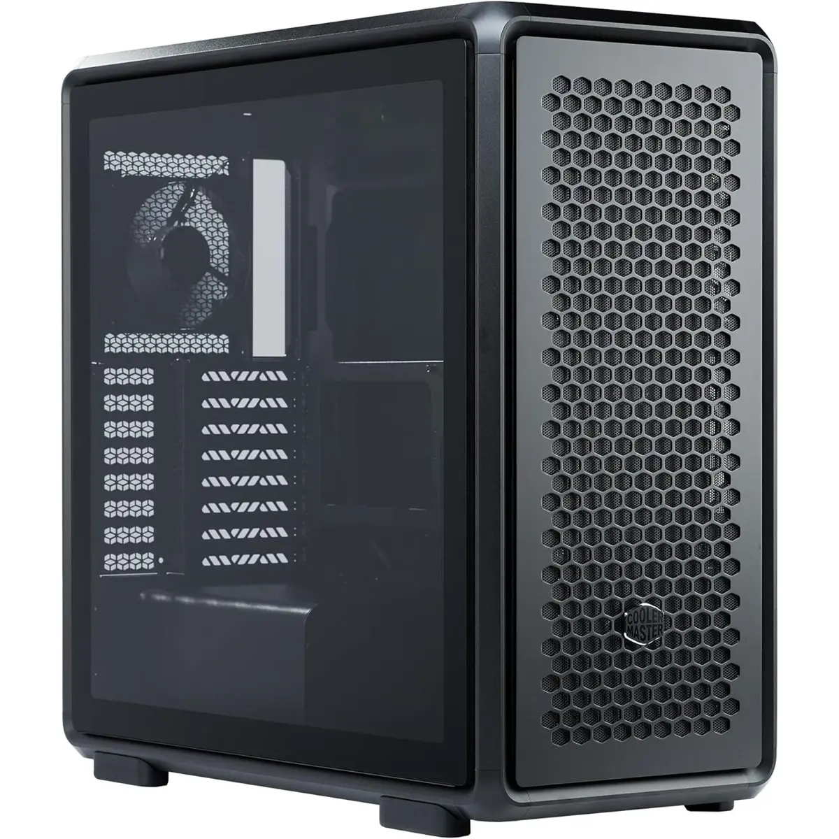 Cooler Master MasterFrame 600 Freeform 2.0 Modular Platform ATX Mid-Tower Case, Aluminum Frame, Magnetic Side Panels, Customizable Internal, 410mm GPU Max, 420mm AIO Max, Type C, Tempered Glass, Black