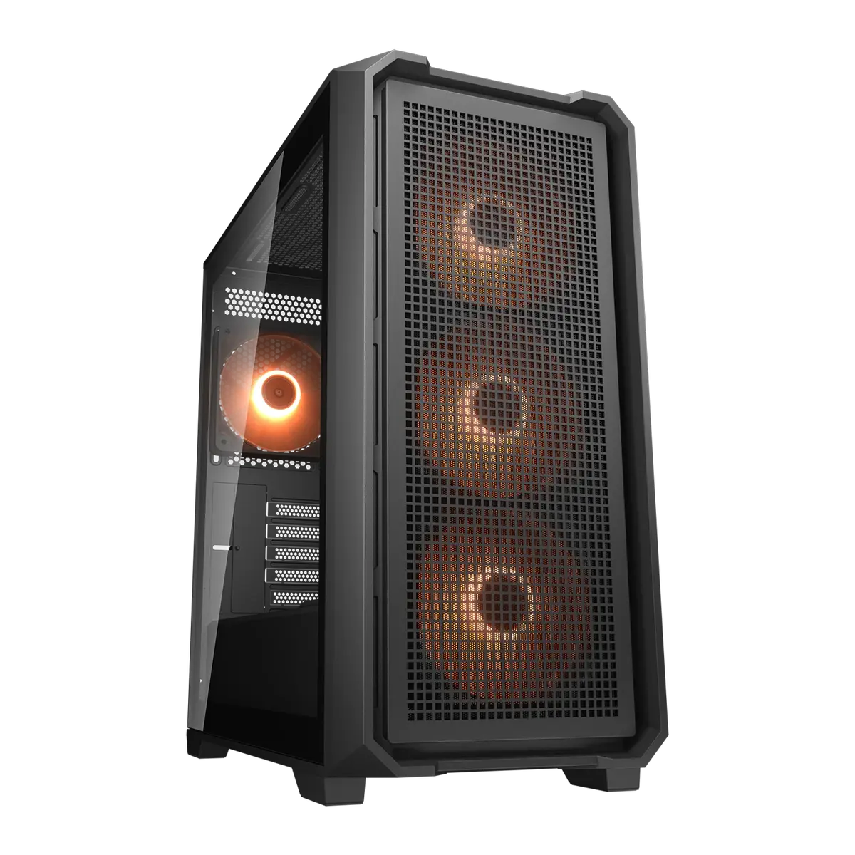 Cougar MX600 Mini V2 Pro Mini-Tower mATX Gaming PC Case, 4x ARGB Fans (Black)